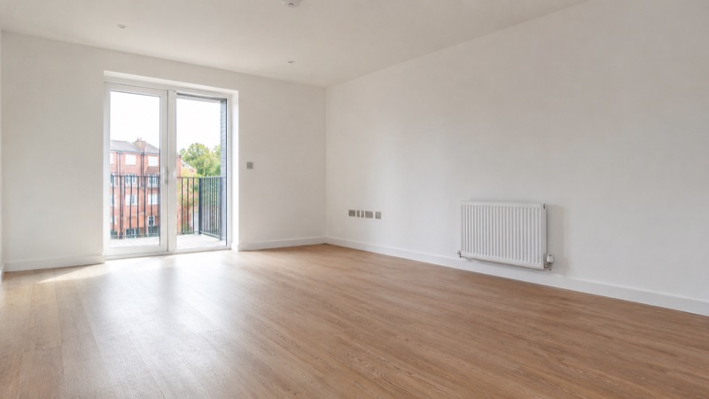 Clean empty room ready for a landlord, agent or incoming occupant